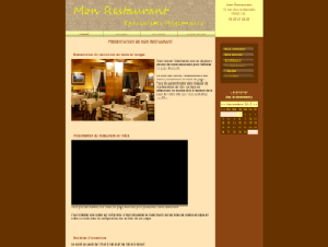 Restaurant - Marron et jaune