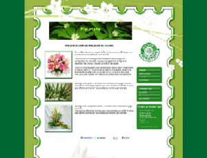 Modèle de site Internet pour fleuriste